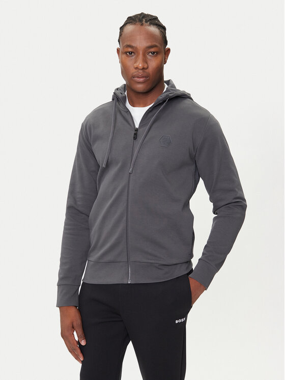 BOSS Суитшърт Saggy Future 50545581 Сив Relaxed Fit цвят на ниска цена