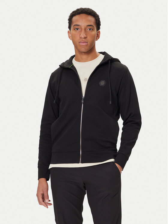 BOSS Суитшърт Saggy Future 50545581 Черен Relaxed Fit цвят на ниска цена