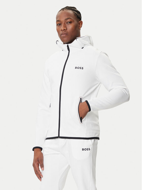 BOSS Суитшърт Sicon 50542948 Бял Regular Fit цвят на ниска цена