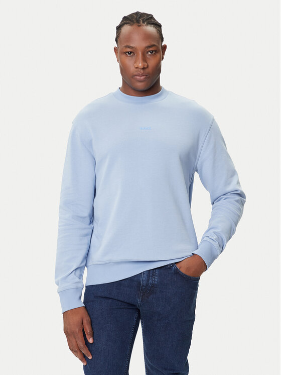 BOSS Суитшърт WeSmallcrew 50514541 Син Relaxed Fit цвят на ниска цена