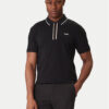BOSS Тениска с яка и копчета Philix 50544450 Черен Slim Fit цвят на ниска цена