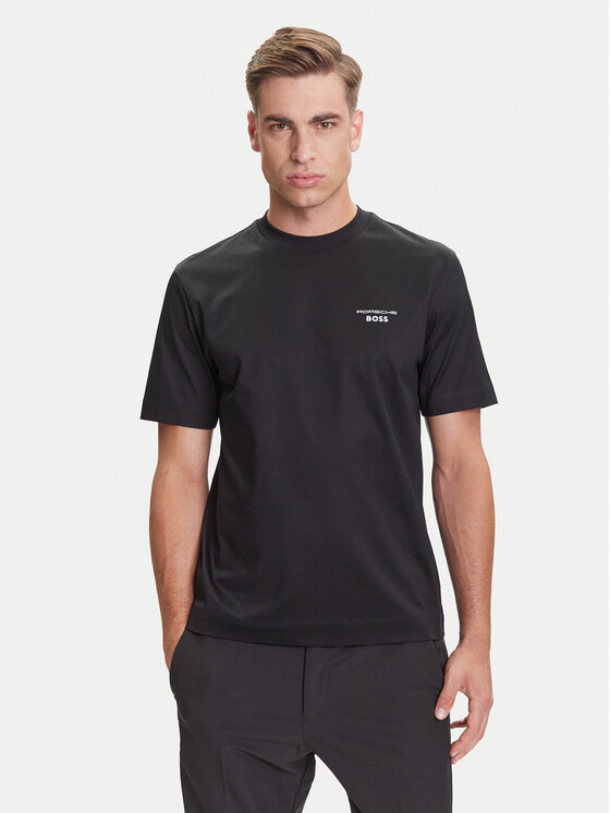 BOSS Тишърт C-Thompson 197 PS 50543200 Черен Regular Fit цвят на ниска цена