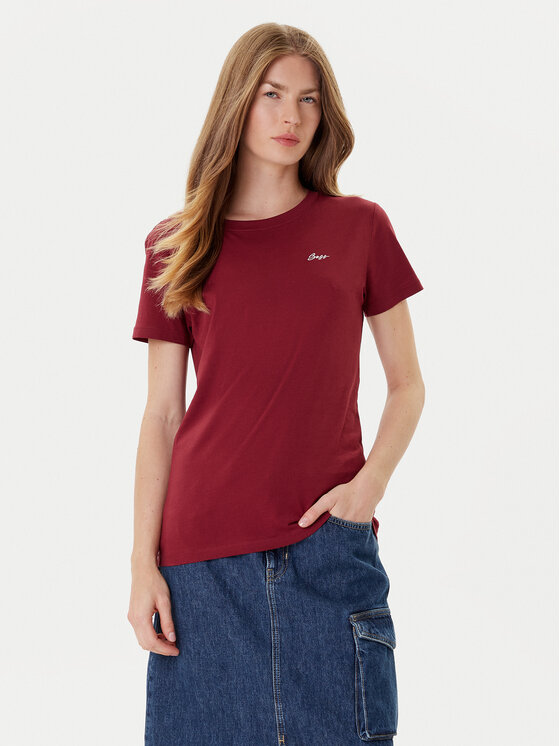 BOSS Тишърт C_Esogo_Hw 50554015 Червен Regular Fit цвят на ниска цена