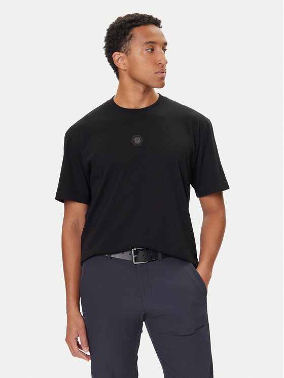 BOSS Тишърт Future 50544316 Черен Oversize цвят на ниска цена