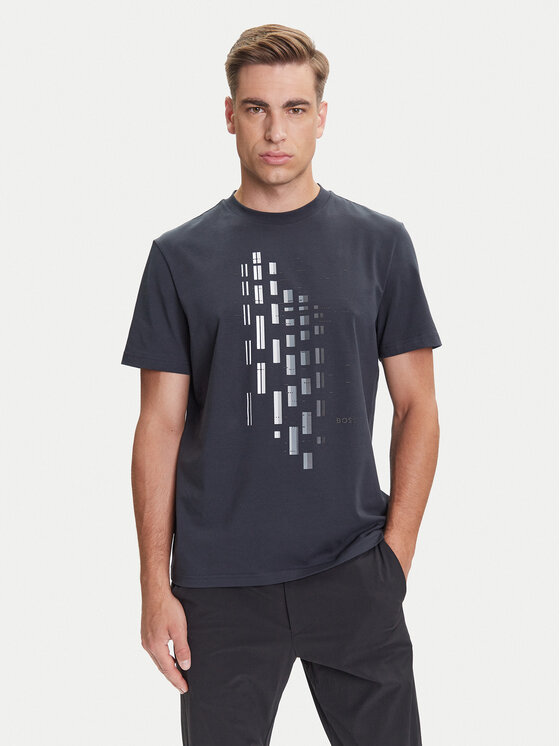 BOSS Тишърт GRX Zone 50543808 Тъмносин Regular Fit цвят на ниска цена