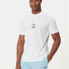BOSS Тишърт Photoprint 50545869 Бял Relaxed Fit цвят на ниска цена
