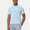 BOSS Тишърт Photoprint 50545869 Светлосиньо Relaxed Fit цвят на ниска цена