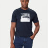 BOSS Тишърт Te_Wheel 50546381 Тъмносин Regular Fit цвят на ниска цена