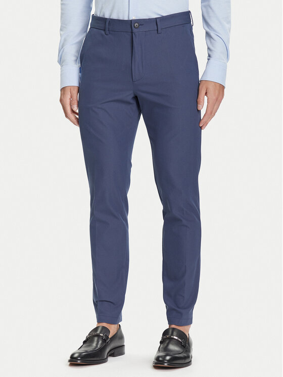 BOSS Чино панталони P-Kaiton1 50543945 Светлосиньо Slim Fit цвят на ниска цена