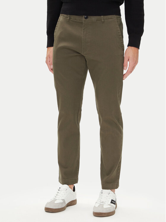 BOSS Чино панталони Sanderson-L-2 50542986 Зелен Regular Fit цвят на ниска цена