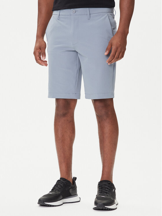 BOSS Шорти от плат S_Commuter_10.5 Inch 50540337 Сив Regular Fit цвят на ниска цена