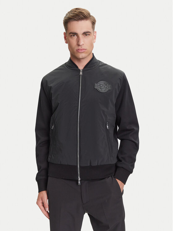 BOSS Яке бомбър C-Skiles 197 PS 50543675 Черен Regular Fit цвят на ниска цена