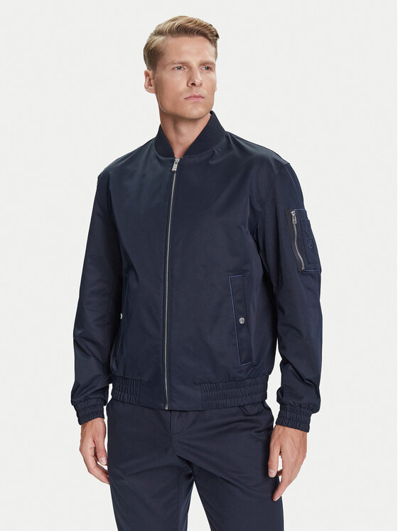 BOSS Яке бомбър H-Comber-253 50544097 Тъмносин Regular Fit цвят на ниска цена