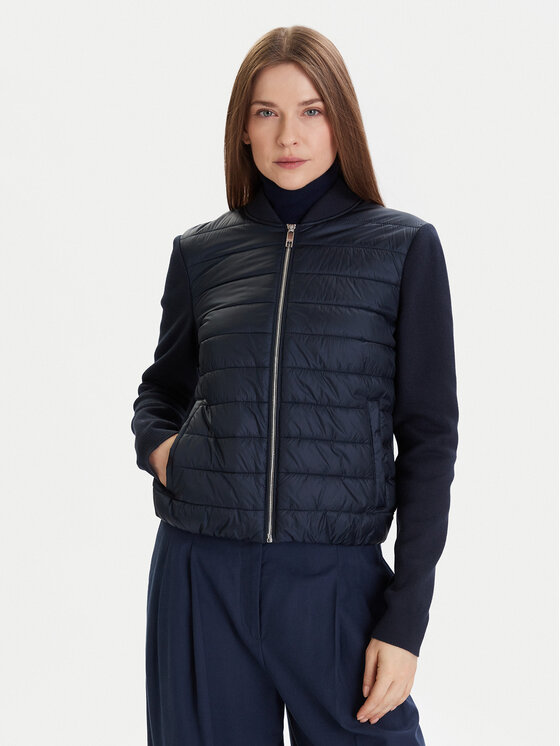 BOSS Яке бомбър Pidina 50543236 Тъмносин Regular Fit цвят на ниска цена