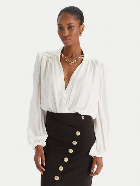 Babylon Боди E00514 Бял Regular Fit цвят на ниска цена