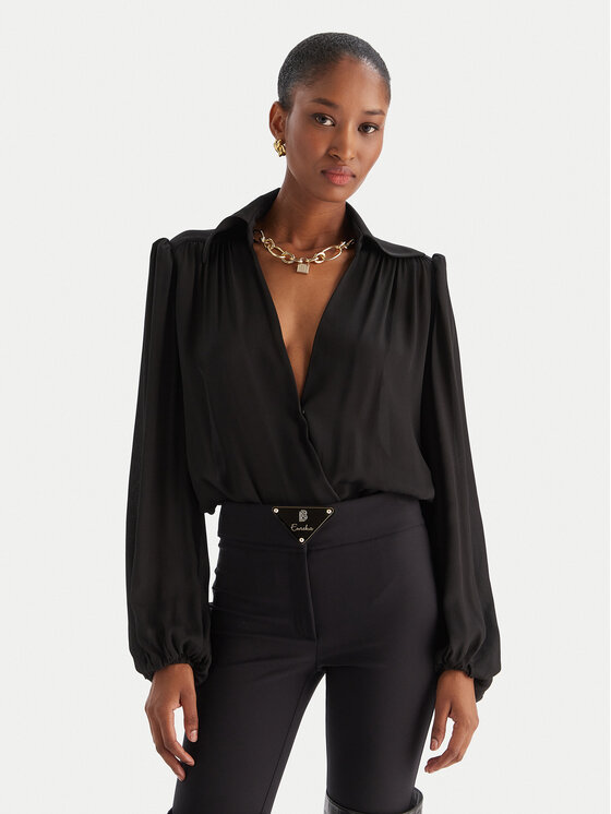 Babylon Боди E00514 Черен Regular Fit цвят на ниска цена