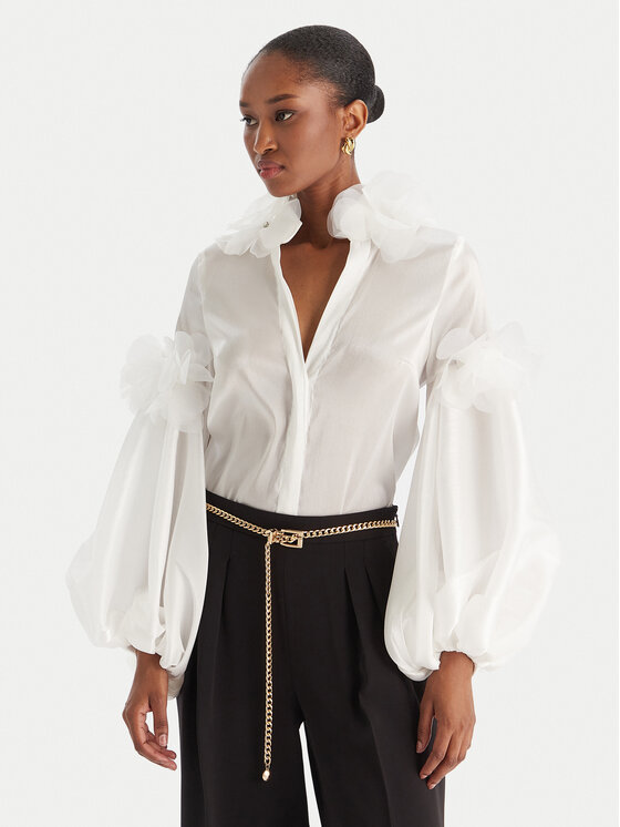 Babylon Риза S00303 Бял Regular Fit цвят на ниска цена