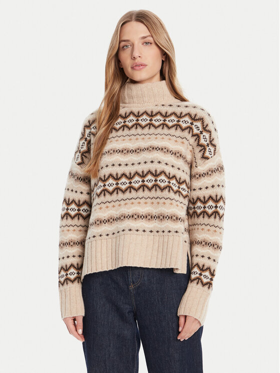 Barbour Поло Helen LKN1560GY15 Бежов Regular Fit цвят на ниска цена