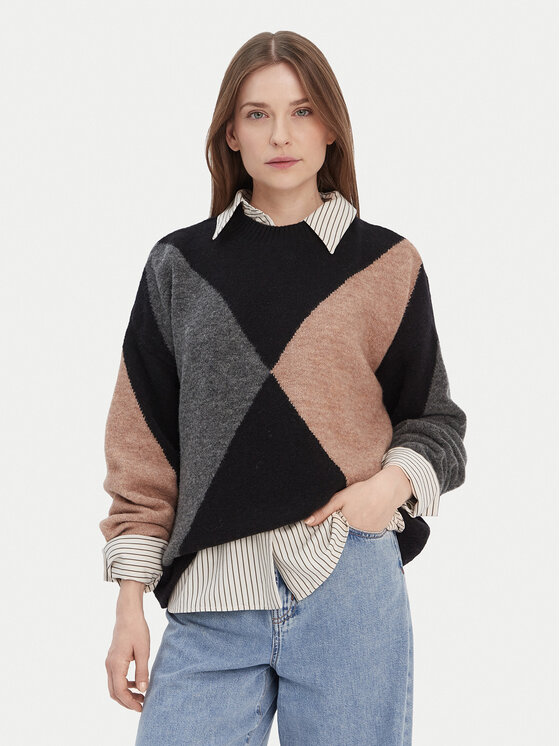 Barbour Пуловер LKN1678MI11 Цветен Regular Fit цвят на ниска цена