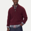 Barbour Пуловер Tisbury MKN1187RE53 Бордо Regular Fit цвят на ниска цена