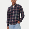 Barbour Риза Crossfell MSH4995BL53 Тъмносин Tailored Fit цвят на ниска цена