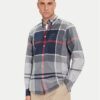 Barbour Риза Dunoon MSH4980TN21 Сив Regular Fit цвят на ниска цена