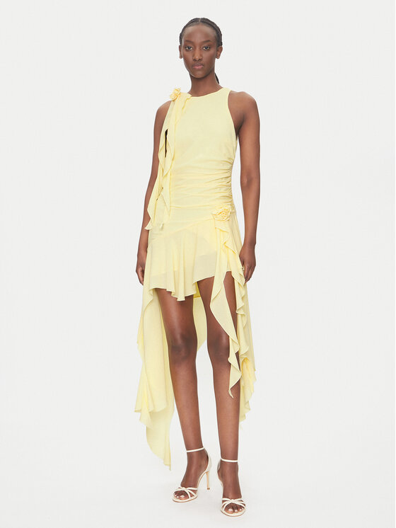 Bardot Коктейлна рокля 59046DB Жълт Regular Fit цвят на ниска цена