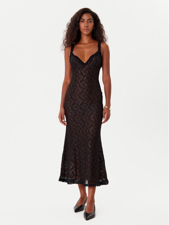 Bardot Коктейлна рокля Alegra Stretch Lace 59964DB Черен Regular Fit цвят на ниска цена