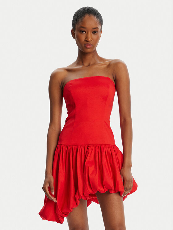 Bardot Коктейлна рокля Alyna Straples Mini 59981DB Червен Slim Fit цвят на ниска цена