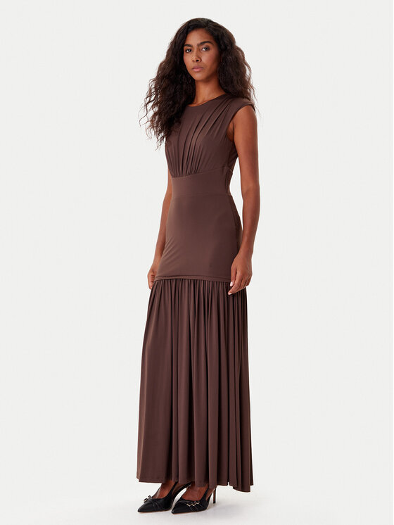 Bardot Коктейлна рокля Annaise 60103DB Кафяв Regular Fit цвят на ниска цена
