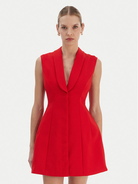 Bardot Коктейлна рокля Destene 59724DB Червен Slim Fit цвят на ниска цена