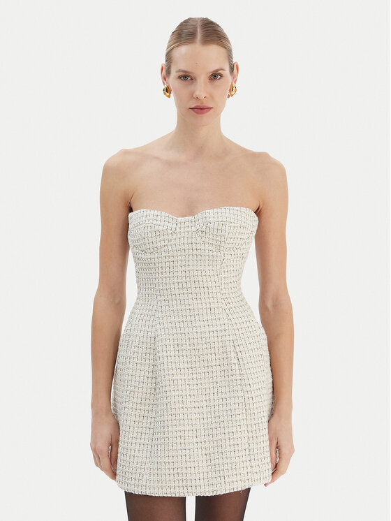 Bardot Коктейлна рокля Florine 60134DB Екрю Slim Fit цвят на ниска цена