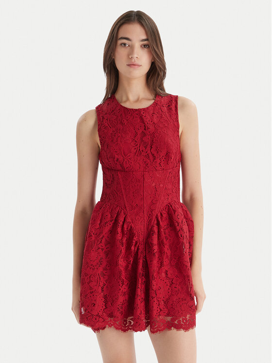 Bardot Коктейлна рокля Luisa 60091DB Червен Regular Fit цвят на ниска цена