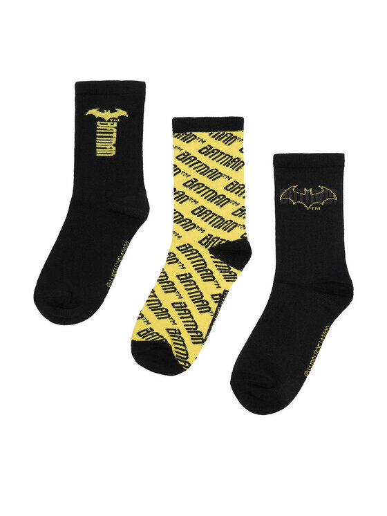 Batman Дълги чорапи CEO-ACCCS-AW25-205WBBAT(3-PACK) Черен цвят на ниска цена