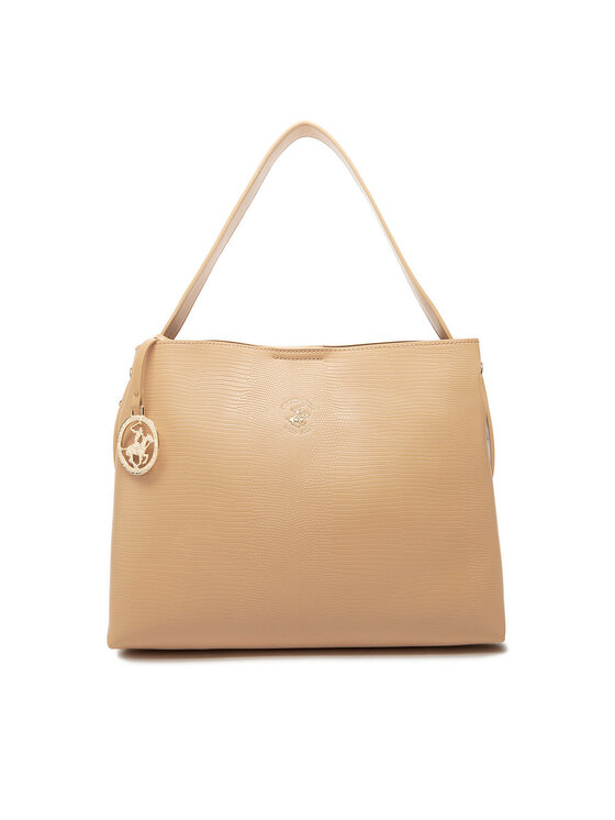 Beverly Hills Polo Club Дамска чанта BHPC-W-04-A23 Бежов цвят на ниска цена
