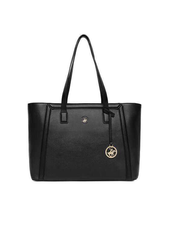 Beverly Hills Polo Club Дамска чанта C-BHPC-L-007-08 Черен цвят на ниска цена