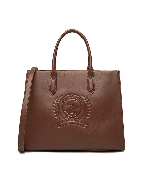 Beverly Hills Polo Club Дамска чанта C-BHPC-L-008-08 Кафяв цвят на ниска цена