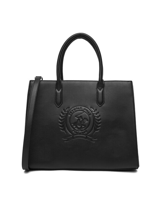 Beverly Hills Polo Club Дамска чанта C-BHPC-L-008-08 Черен цвят на ниска цена