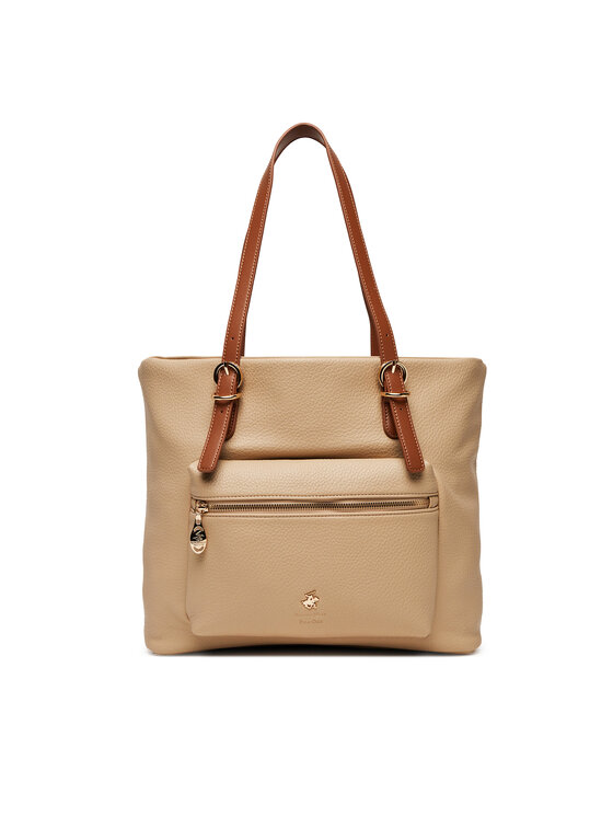 Beverly Hills Polo Club Дамска чанта CEO-BHPC-C-001-08 Бежов цвят на ниска цена