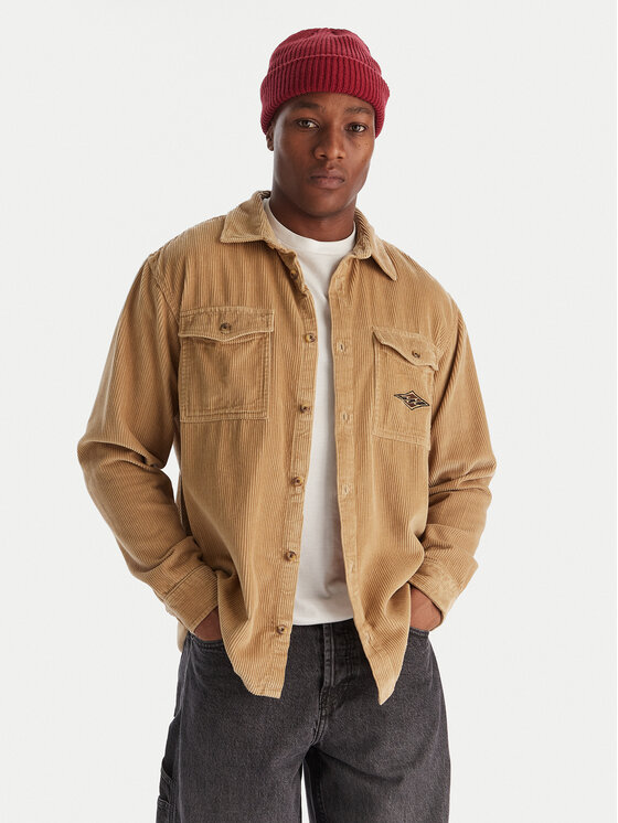 Billabong Риза Bong Days EBYWT03015 Каки Regular Fit цвят на ниска цена