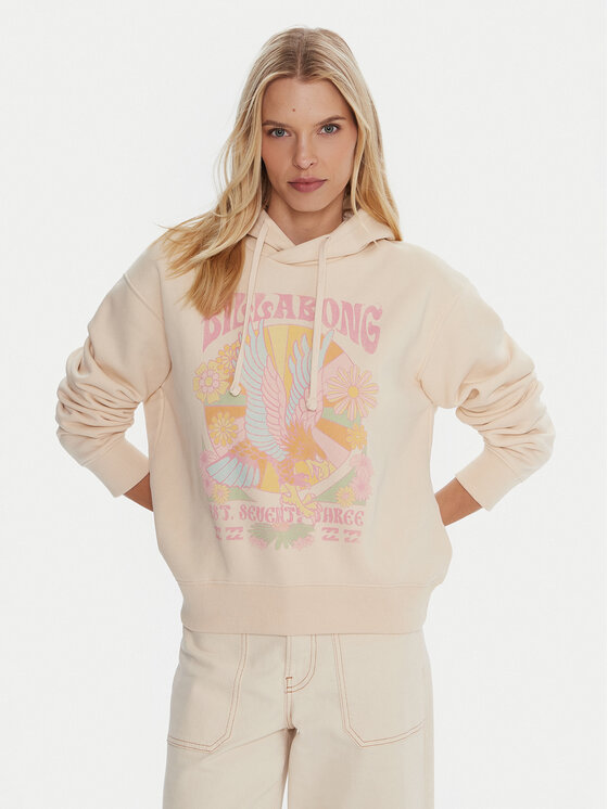 Billabong Суитшърт EBJSF00186 Жълт Regular Fit цвят на ниска цена