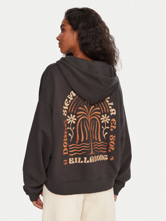 Billabong Суитшърт El Sol EBJSF00180 Сив Relaxed Fit цвят на ниска цена