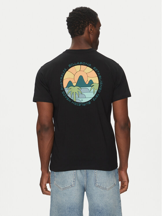 Billabong Тишърт Brightness Ss EBYZT00306 Черен Regular Fit цвят на ниска цена