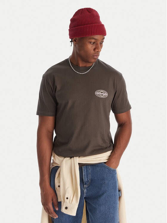 Billabong Тишърт Diamond Vision SS EBYZT00358 Сив Regular Fit цвят на ниска цена