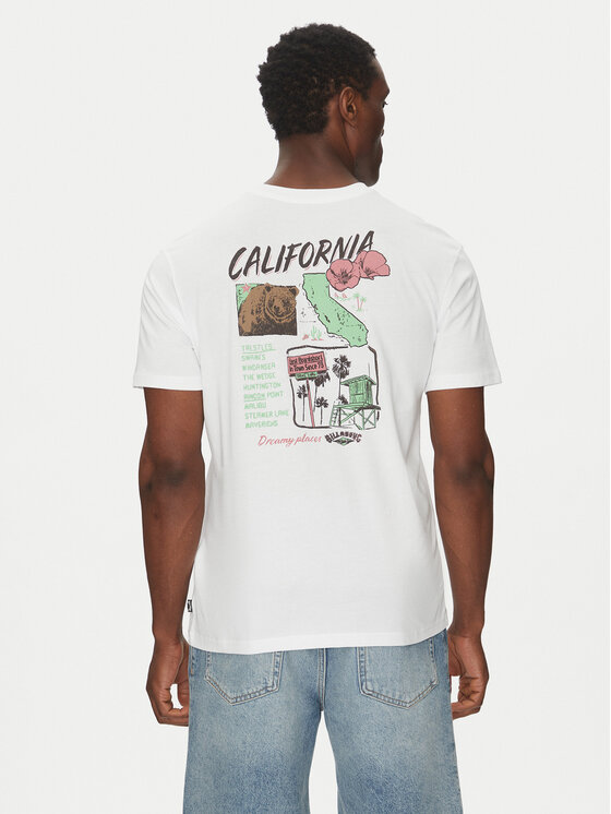 Billabong Тишърт EBYZT00294 Бял Regular Fit цвят на ниска цена