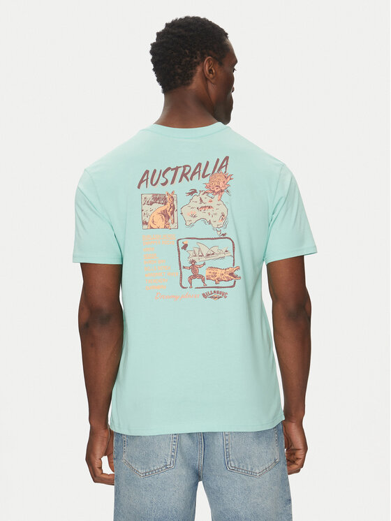 Billabong Тишърт EBYZT00294 Син Regular Fit цвят на ниска цена