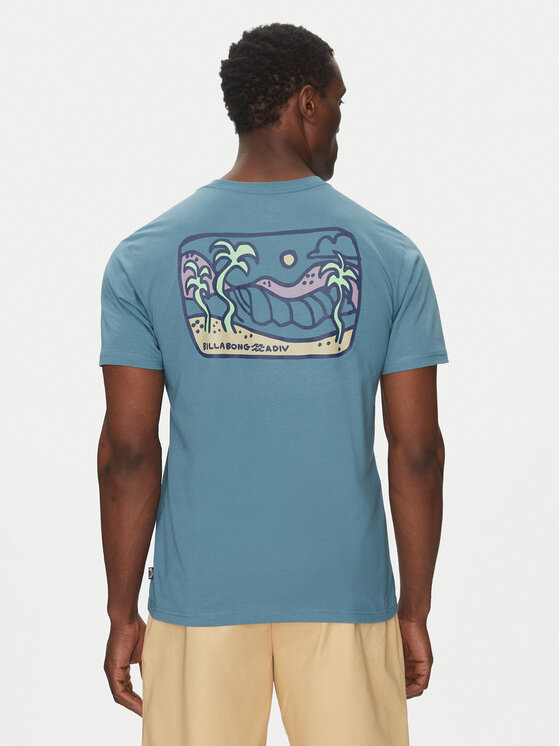 Billabong Тишърт EBYZT00296 Син Regular Fit цвят на ниска цена