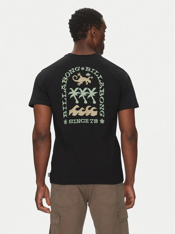 Billabong Тишърт EBYZT00308 Черен Regular Fit цвят на ниска цена
