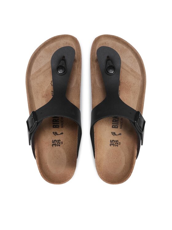 Birkenstock Джапанки Gizeh 0043693 Черен цвят на ниска цена