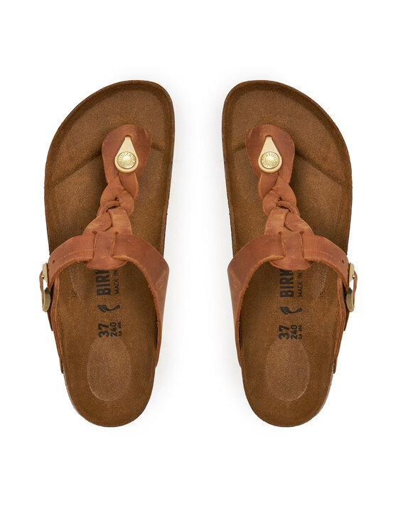 Birkenstock Джапанки Gizeh Braided 1021336 Кафяв цвят на ниска цена